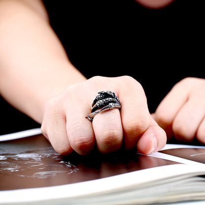 Retro Dark Fashion Ring [Ring Size Adjustable]