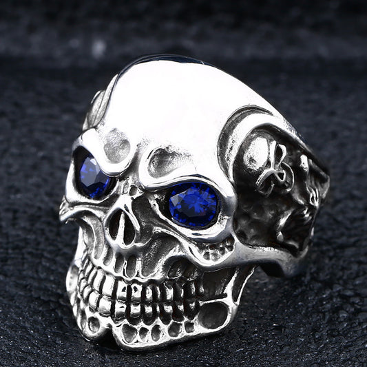 Trendy Skull Ring Retro Gothic Style